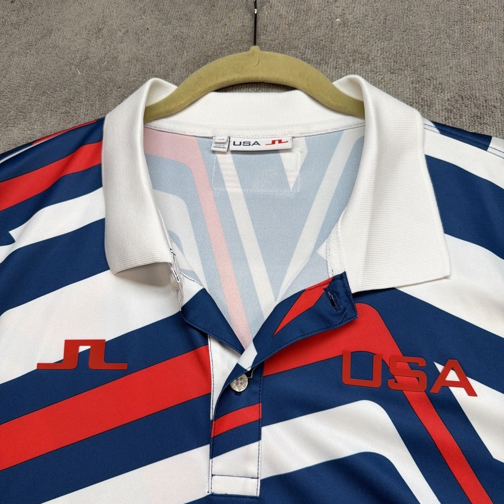 J.Lindeberg Team USA 2024 Olympics Issued Golf Polo Shirt Men's XXL‎